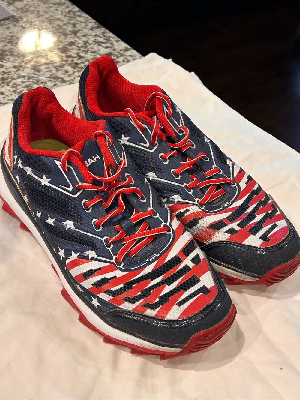 Boombah American Flag Turf Shoes - Red, White & Blue USA 250 Men’s 9.5